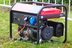 Portable generator outside in the grass