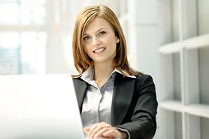 woman at computer