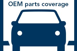 OEM parts coverage graphic