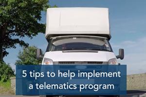 5 tips to help implement a telematics program video