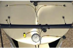 Bonding/grounding (top view of tank)