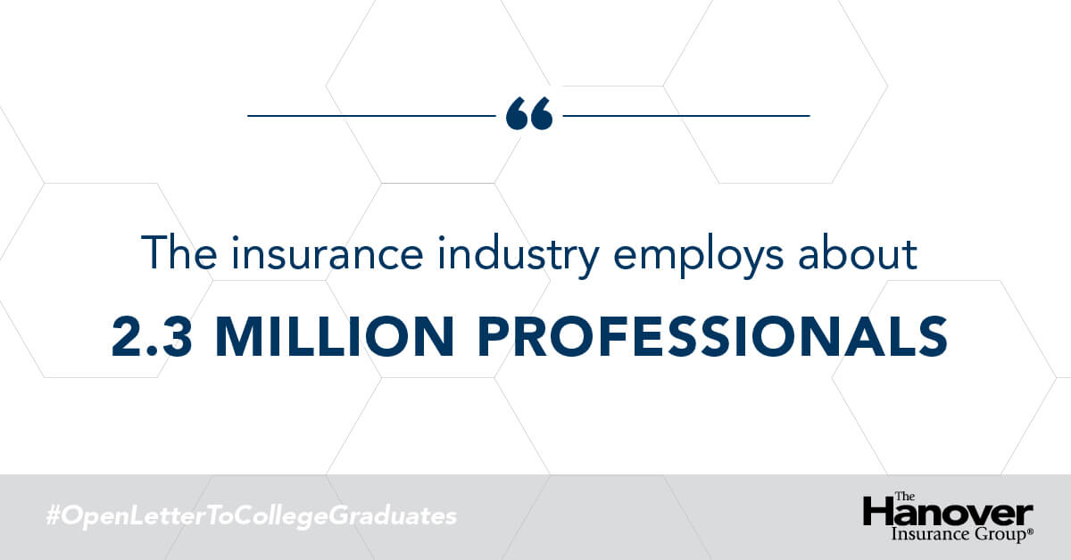 the insurance industry employs about 2.3 million professionals
