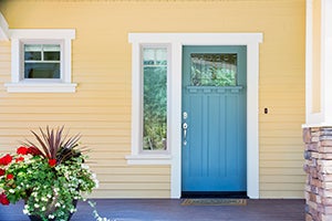 Front door of a house