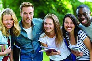 Group of high school kids