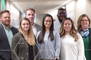 Group of diverse people standing together 