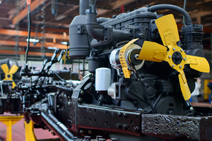 machine equipment in a work space