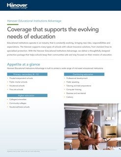 Coverage that supports the evolving needs of education thumbnail image