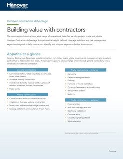 Building value with contractors thumbnail image