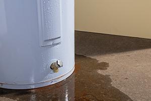 Water tank leaking onto the floor