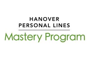 Stylized text of Hanover Personal Lines Mastery Program