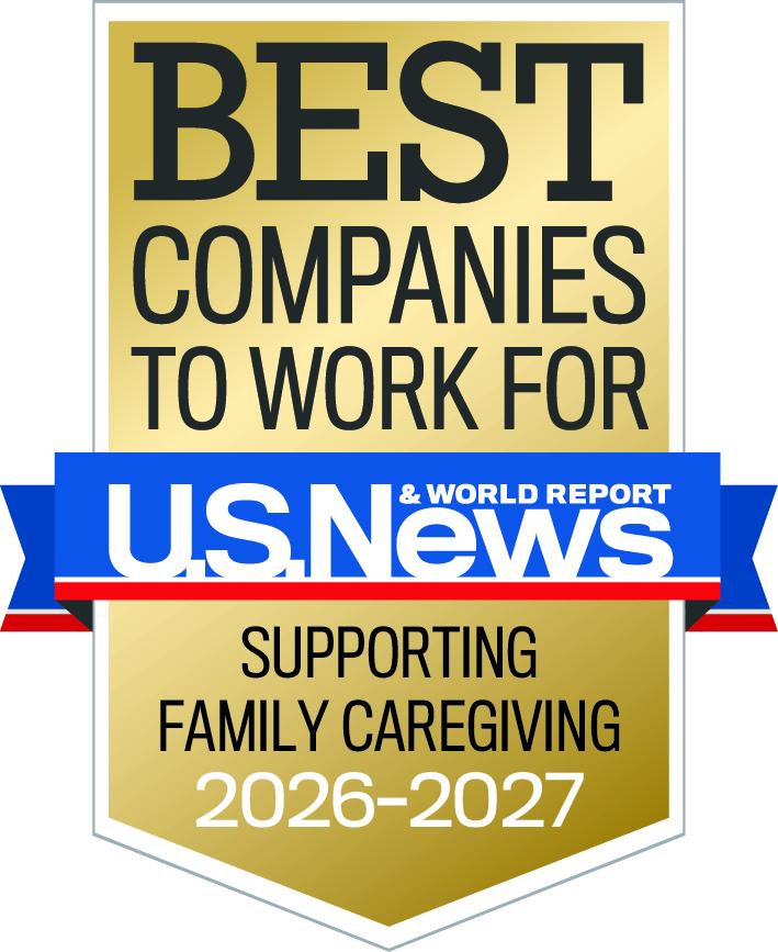 US News and World Report Best Companies to Work For for Supporting Family Caregiving 2026-2027