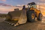 construction loader on job site