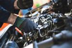 maintenance being done on a vehicle