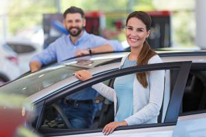 Couple with car