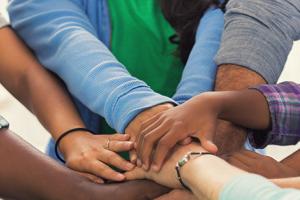 Group huddle 