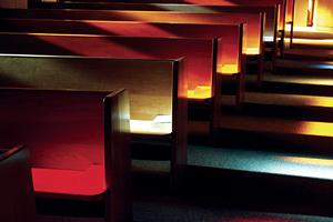 Rows of pews