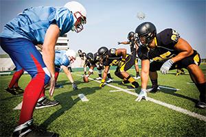 football offensive line