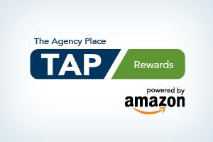 Logo of the Hanover's agent incentive program, alongside Amazon logo