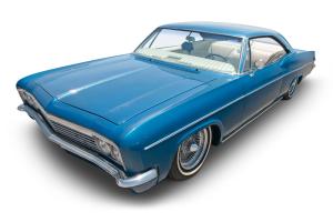 Blue classic car